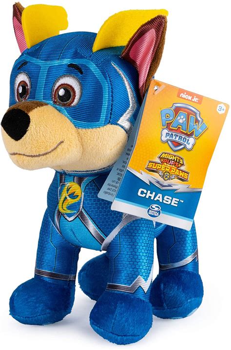 Paw Patrol Mighty Pups Super Paws Chase 8 Plush Spin Master Toywiz