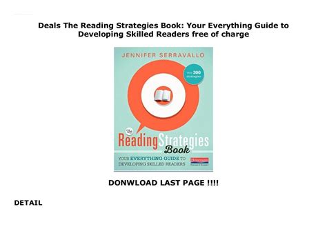 Deals The Reading Strategies Book Your Everything Guide To Developing