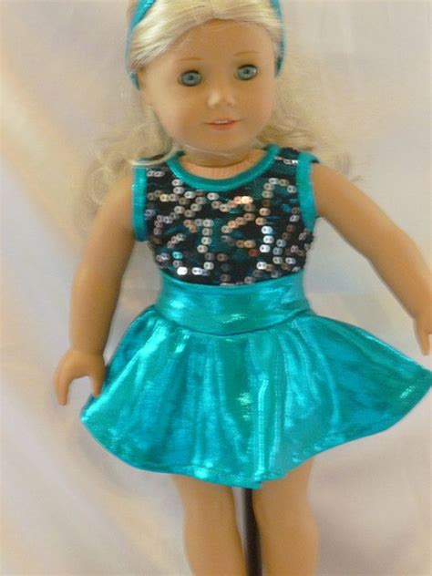 doll dance costume teal jazz outfit etsy american girl costume doll clothes american girl