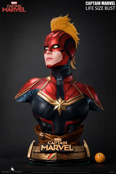 Captain marvel hits of '90s nostalgia struck a chord with many critics, especially the soundtrack. Captain Marvel Life Size Bust by Queen Studios - The ...