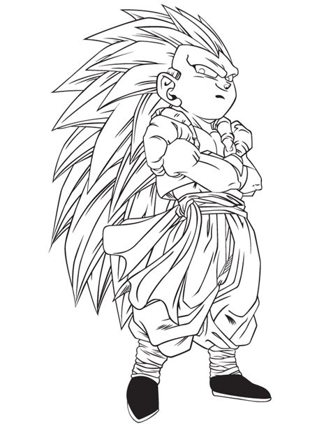 Free printable coloring pages on dragon ball z gives children the opportunity to spend time with goku and his friends. Dragon Ball Z Trunks Coloring Page - AZ Dibujos para colorear