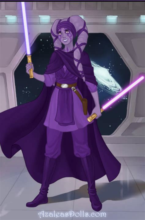Violet The Purple Alien Girl As A Star Jedi Warrior In Star Wars Style Star Wars Characters