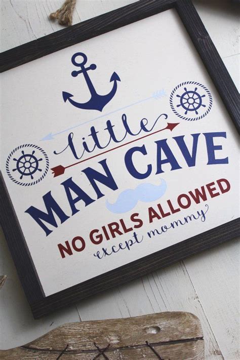 Nautical Nursery Decor Wood Sign For Boy Or Man Can For Your New Little