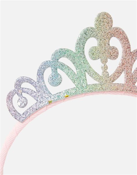 Rainbow Glitter Tiara Girls Headbands Accessorize Uk