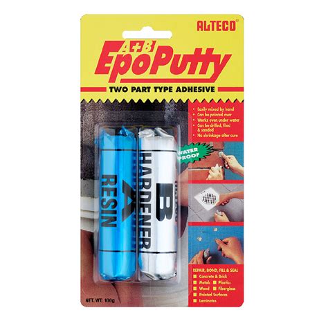 Alteco Epoxy Putty Two Part Type Adhesive Repair Kit 100g
