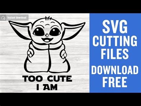 Free Free 66 Cricut Vinyl Baby Yoda Svg SVG PNG EPS DXF File