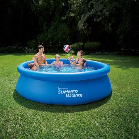 Summer Waves® 10′ X 30″ Quick Set Ring Pool With 600 Gph Filter Pump Quad City Pools