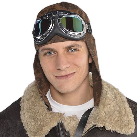 Aviator Hat With Goggles Aviator Hat Pilot Clothing Halloween