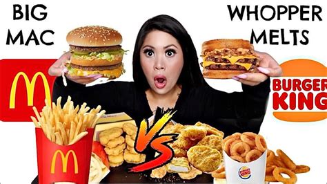 Burger King Whopper Melts Vs Big Mac Mukbang And Asmr Youtube