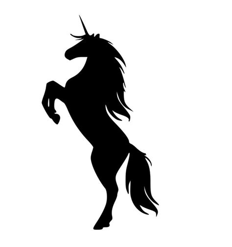Image Gallery For Unicorn Silhouette White Unicorn Wall Decal Shadow