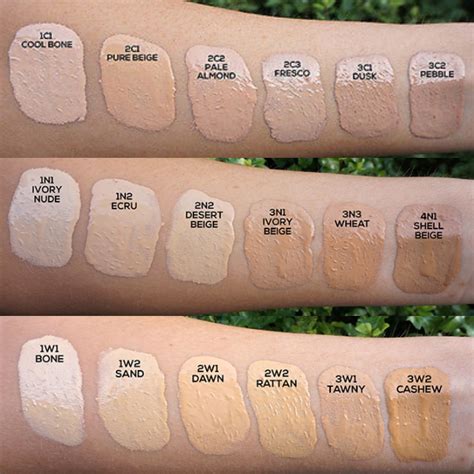 Double Wear Swatches Estee Lauder Foundation Foundation For Oily Skin