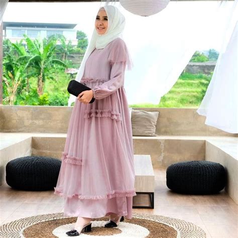 Tren Baju Lebaran 2021 Rekomendasi Dress Muslim Harga Terjangkau Busui