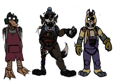 Redesigns Of The Cast From Stuffed 2 Five Nights At Fedetronics Part