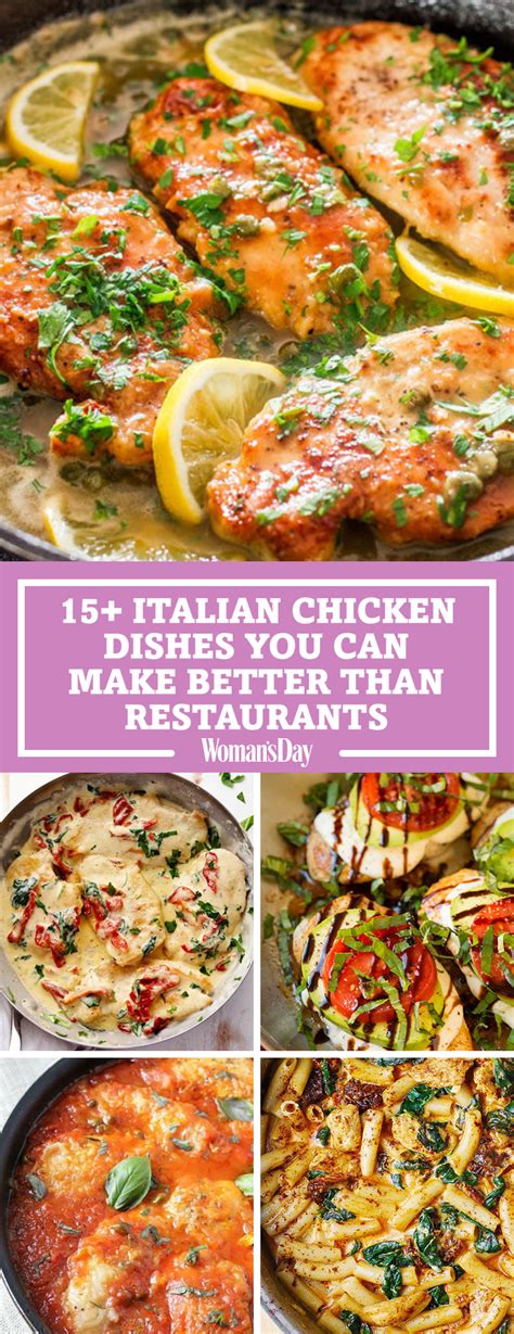 Perk up your poultry with our top chicken recipes. 17 Italian Chicken Recipes - Quick and Easy Chicken Dishes