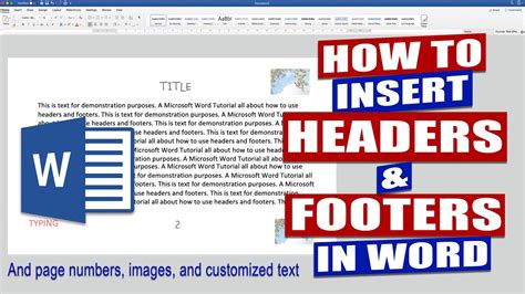 In Word How To Insert Headers And Footers Microsoft Word Tutorials