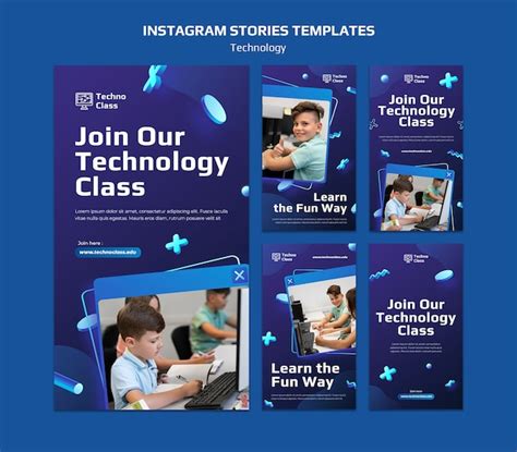 Free Psd Technology Class Instagram Stories Template