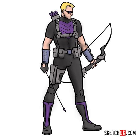 Take Your Bow Learn How To Draw Hawkeye Step By Step