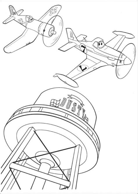 Kidsnfun 69 Kleurplaten van Planes 2