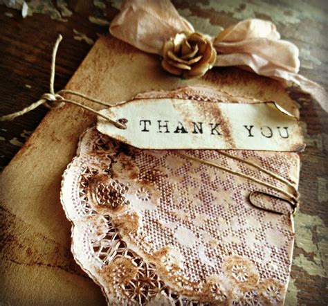 Items Similar To Thank You Cards Vintage Thank You Tag Set Of 10 On Etsy