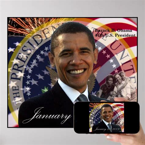 President Barack Obama Inaugural Poster Zazzle