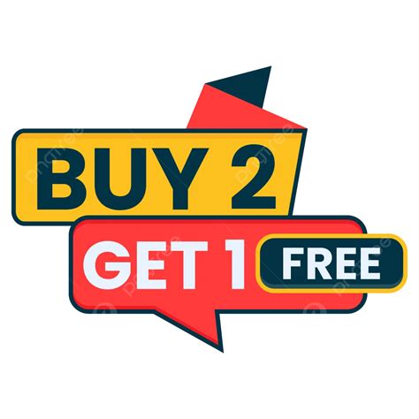 Buy 2 Get 1 Free Shopping Offer Banner Design Vector Buy Two Get One