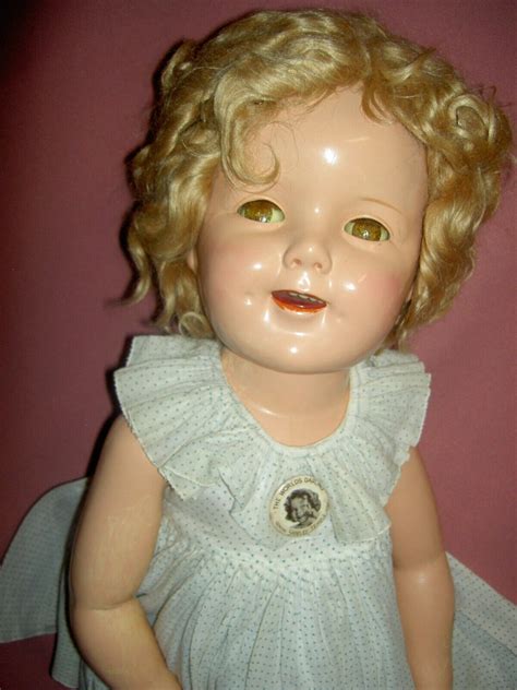 Ideal 1930s Sgnd 27 Composition Flirty Shirley Temple Doll Tagged