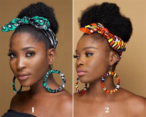 African Hoop Earrings T Ankara Earrings Fabric Etsy Canada