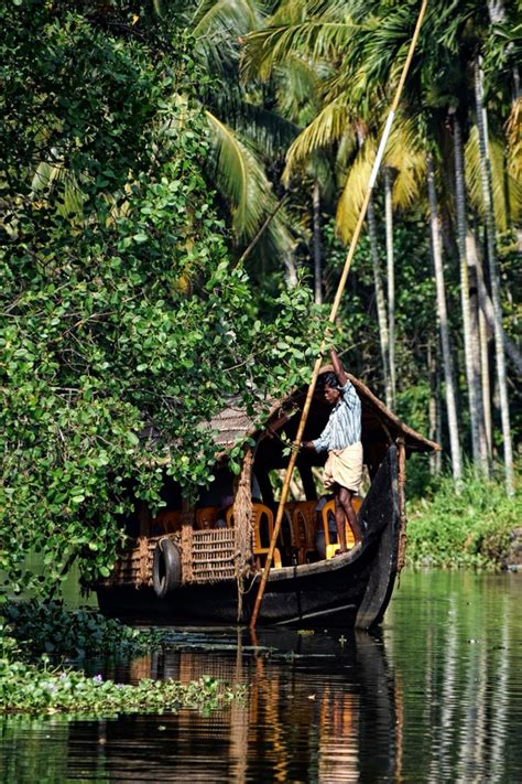 Traditional Boat On Backwaters Kerala In 2023 Kerala Backwaters