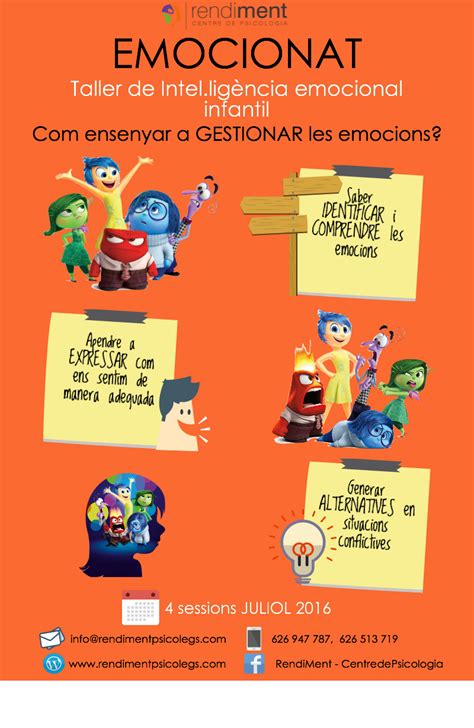 Taller Para Trabajar Las Emociones Gestionar Emociones Regulación