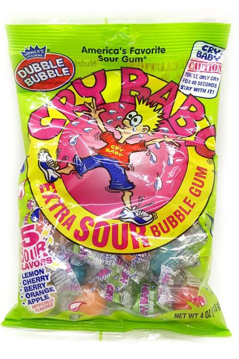 Dubble Bubble Cry Baby Extra Sour Bubble Gum 240 Pieces