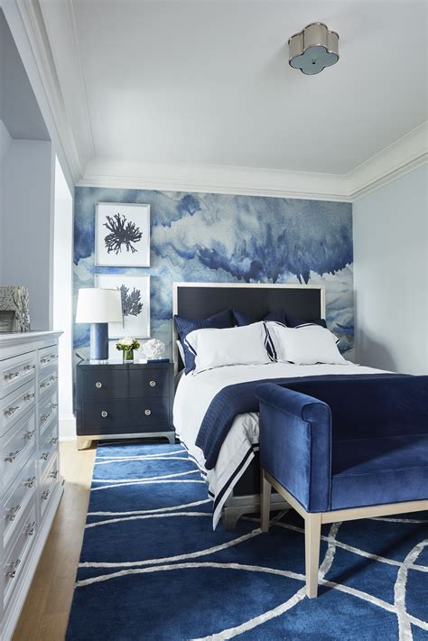 44 Perfect Bedroom Wallpaper Decoration Ideas For Your Bedroom Blue