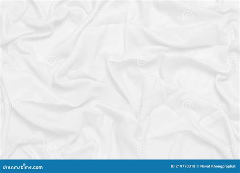 White Cloth Background Soft Wrinkled Fabric Patrem Stock Photo Image
