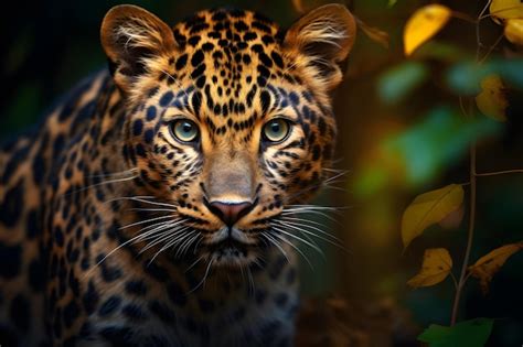 Premium Ai Image A Amur Leopard Portrait Wildlife Photography