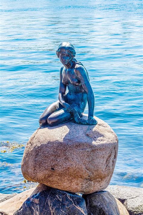Copenhagen Denmark Mermaid The Sea Maid Landmark Places Of