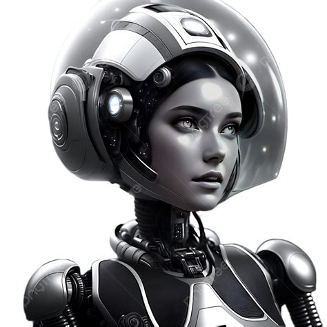 Photorealistic Ai Generated Futuristic Cyborg Or Robot Avatar Robot Ai Futuristic Cyborg Png