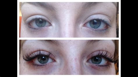 Water can weaken the adhesive before it is set and cause lashes to fall off. Eyelash Extensions Experience and Before and After - YouTube
