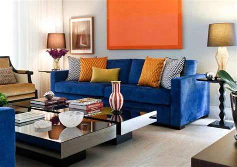 Sofá Azul ♥ Salas Coloridas Decoracion De Interiores Sofá De La Sala