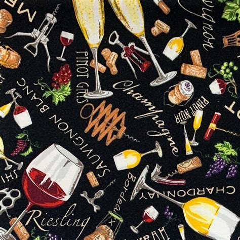 Wine Cotton Fabric By The Half Yard Etsy