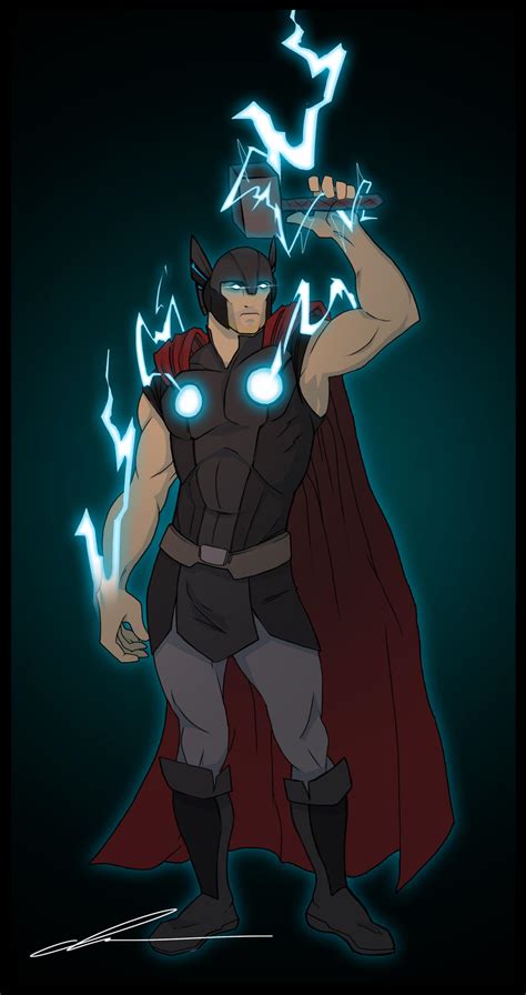 Mighty Thor God Of Thunder By Mrgreenlight On Deviantart