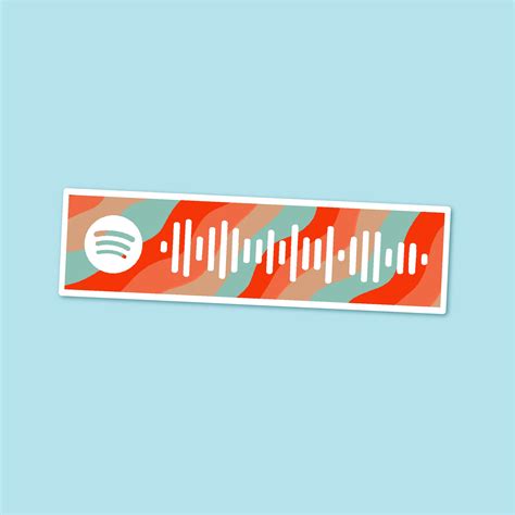 Custom Spotify Code Aesthetic Pattern Sticker Etsy Australia