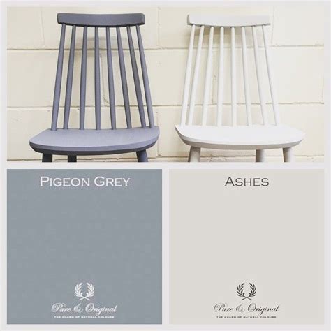 Pure And Original Classico Chalk Paint In Ashes And Pigeon Grey Chalk Based