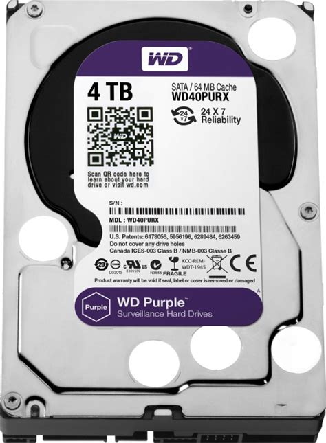 Western Digital Wd Purple 4tb Sata 6gbs Wd40purx Ab € 15212 2024