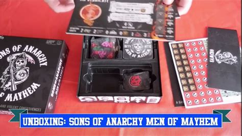 Sons Of Anarchy Men Of Mayhem Unboxing Por Dados Do Tabuleiro Youtube