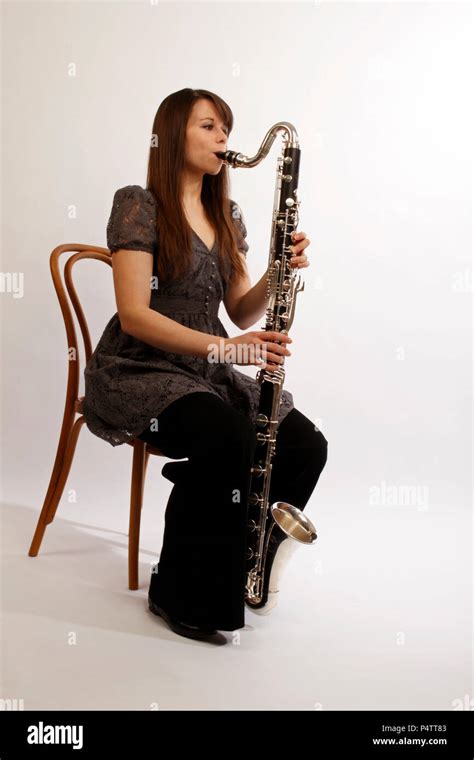 Bass Clarinet Player Stock Photo Alamy