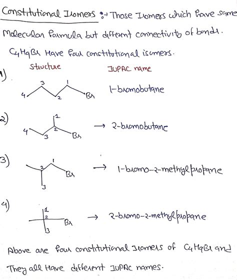 Solved Draw All Four Constitutional Isomers Of C H Br Using Bond