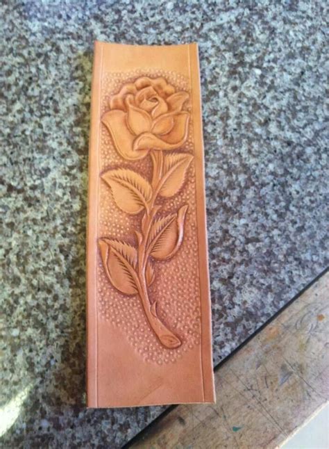 Nice Tooled Leather Rose Leathercraft Leather Working Leather