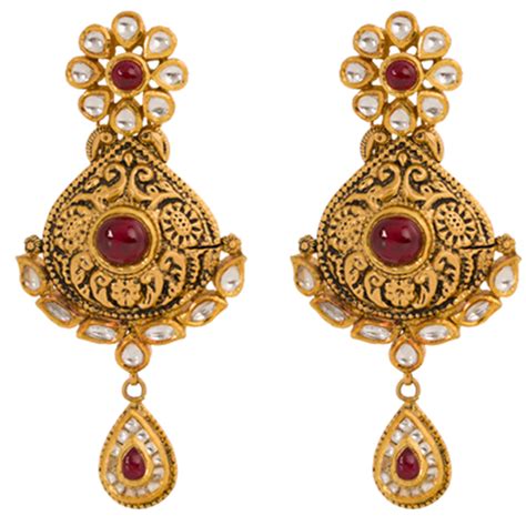 Lalitha Jewellery Gold Earrings Collections South India Jewels