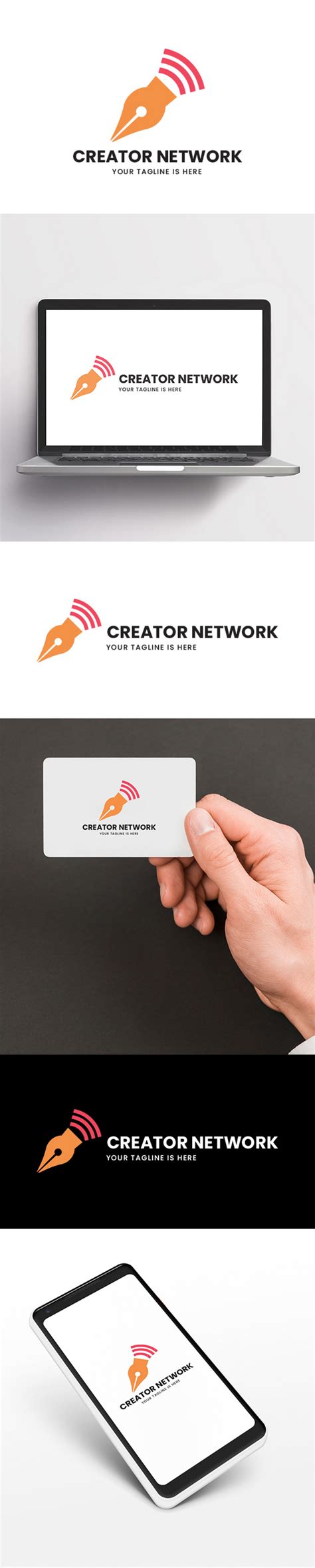 Creator Network Logo Template 367266 Templatemonster