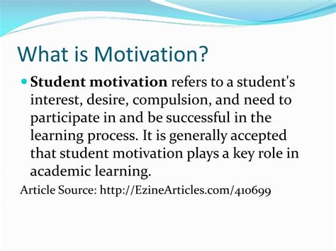 Ppt Improving Student Motivation Powerpoint Presentation Free