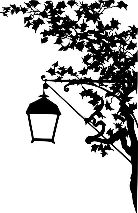 Public Domain Clip Art Image Vintage Street Lamp Silhouette Id